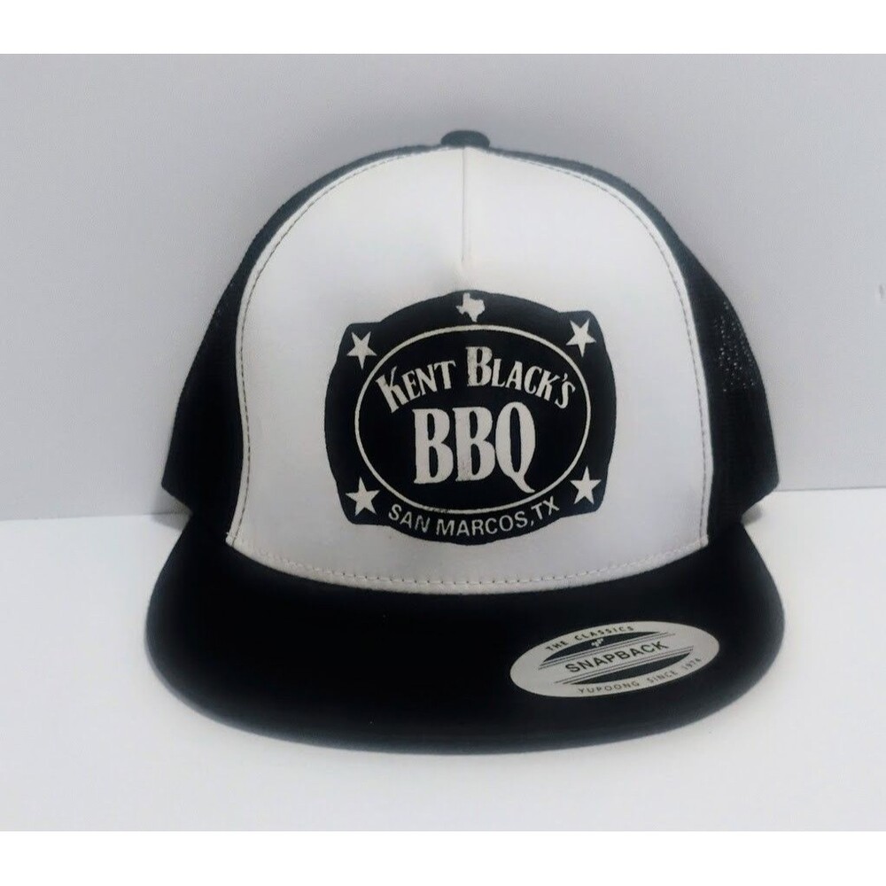 YUPOONG THE CLASSICS KENT BLACKS BBQ SNAPBACK MESH TRUCKER HAT CAP